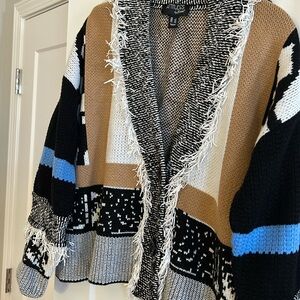 Attitudes by Renee kind of cropped vneck cardigan sweater